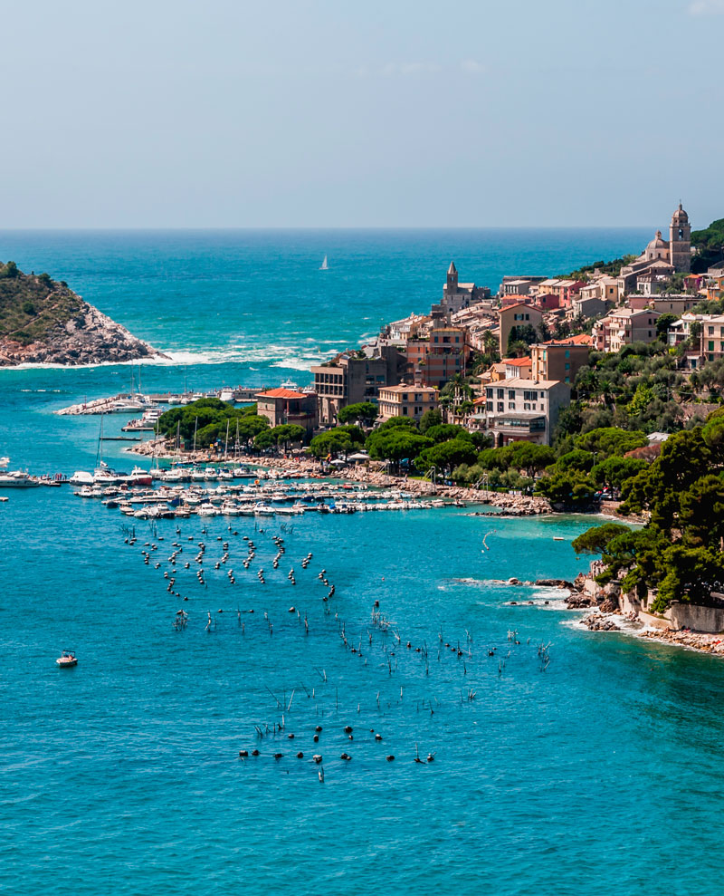 Palmaria en la Riviera Italiana