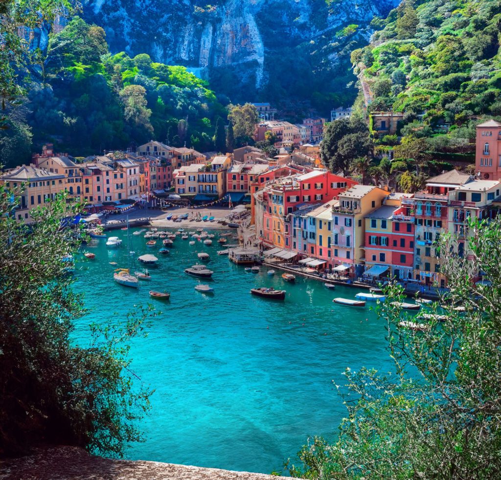 Portofino en la Riviera Italiana