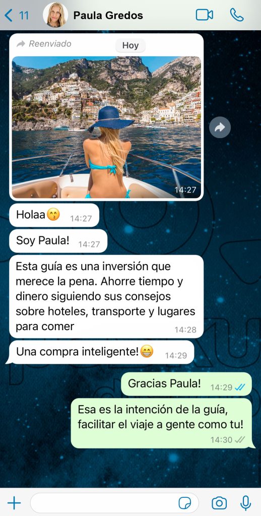 Recomendaciones sobre la guía de la Costa Amalfitana